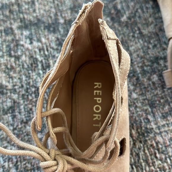 Nude lace up sandals - Picture 6 of 6